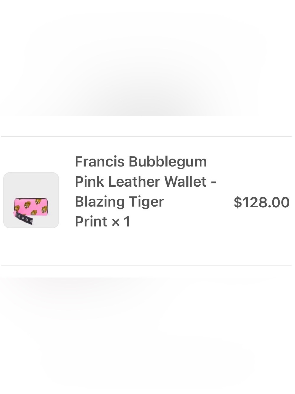 NWOT Min & Mon Francis Blazing Tiger Zip Around Wristlet - Picture 4 of 4